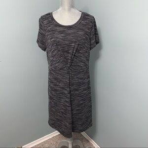 Gray Short Sleeve Dress